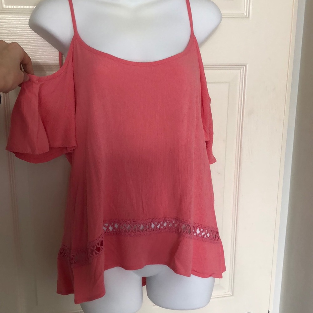 Top with shoulder cutouts